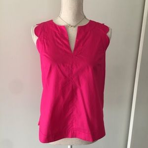 NWT Anthropologie Maeve scallop trim sleeveless